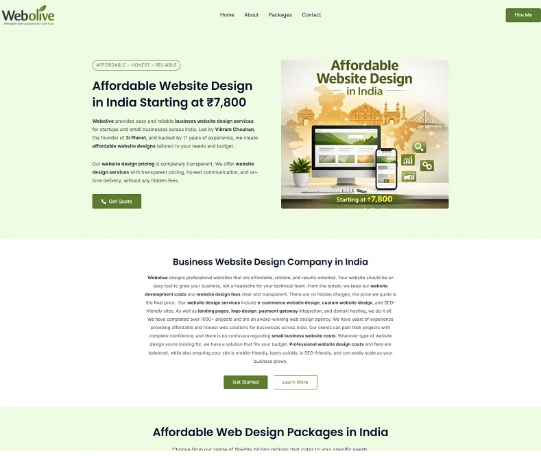 Webolive web project