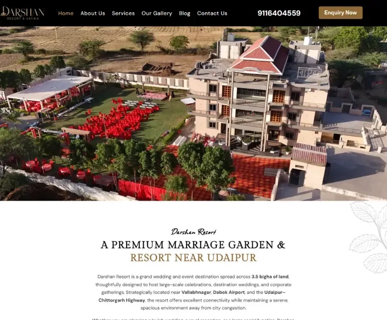 Darshan Resort website