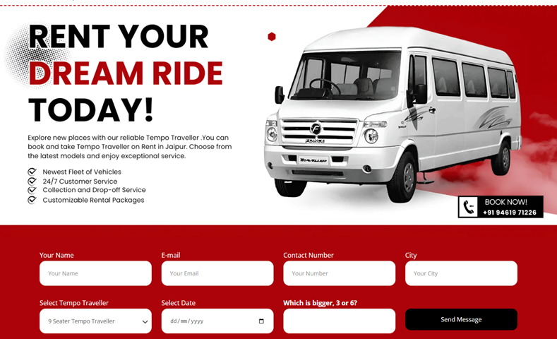 Best Tempo Traveller in Jaipur